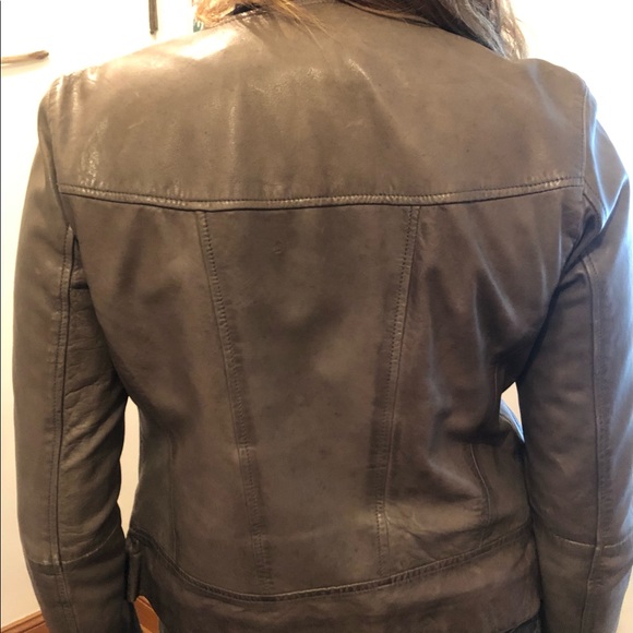 Cole Haan gray leather jacket - Picture 11 of 11